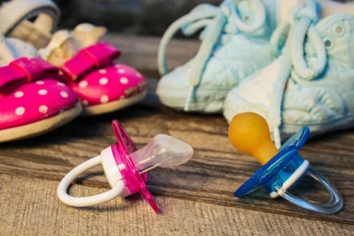  baby shoes on floor